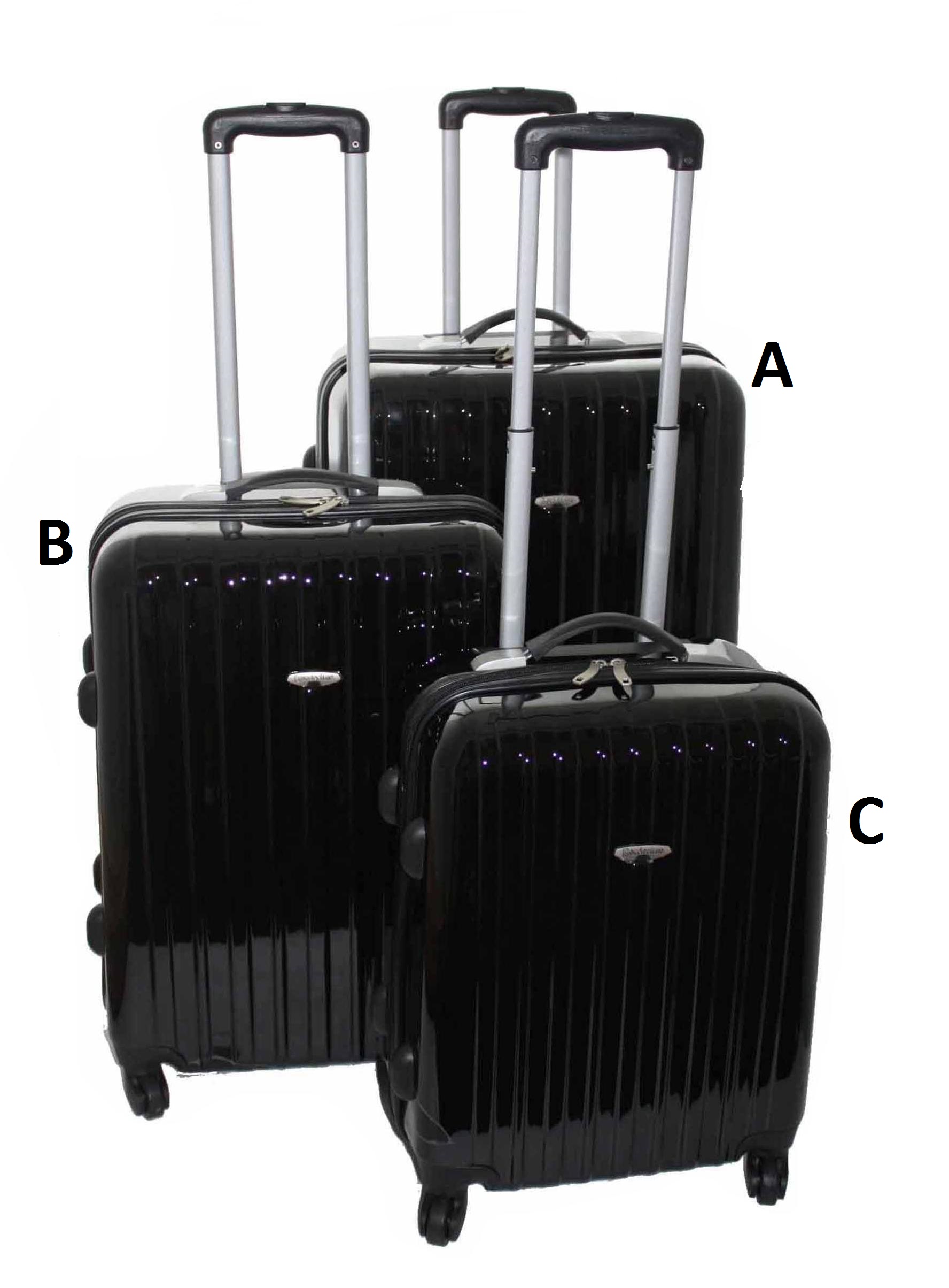 HARD SHELL SUITCASE LUGGAGE TRAVEL TROLLEY TRUNK 4 WHEEL SPINNER BAG CASE NEW eBay